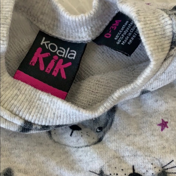 Koala Kik Cropped Sweatshirt 0-3 month - Picture 2 of 3